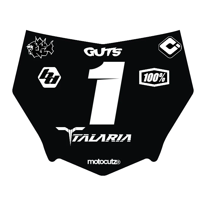 CUSTOM MOTOCUTZ FRONT PLATE DECAL
