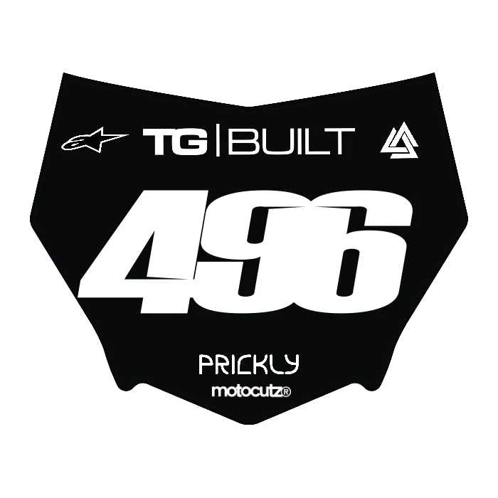 CUSTOM MOTOCUTZ FRONT PLATE DECAL