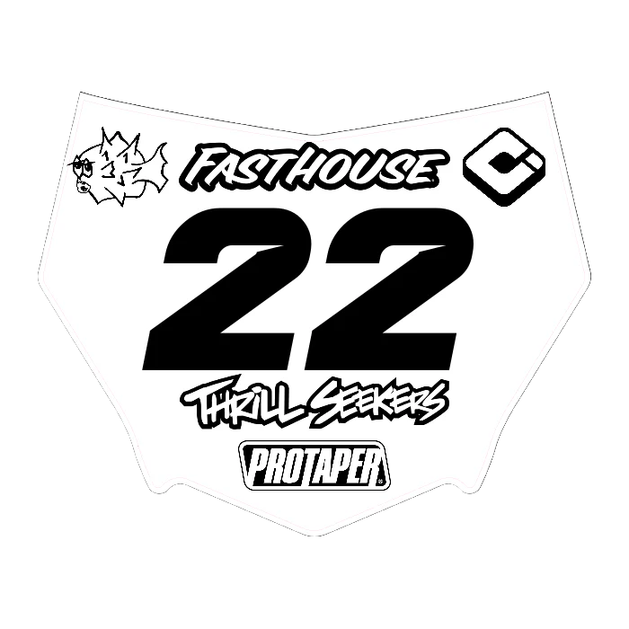 CUSTOM MOTOCUTZ FRONT PLATE DECAL