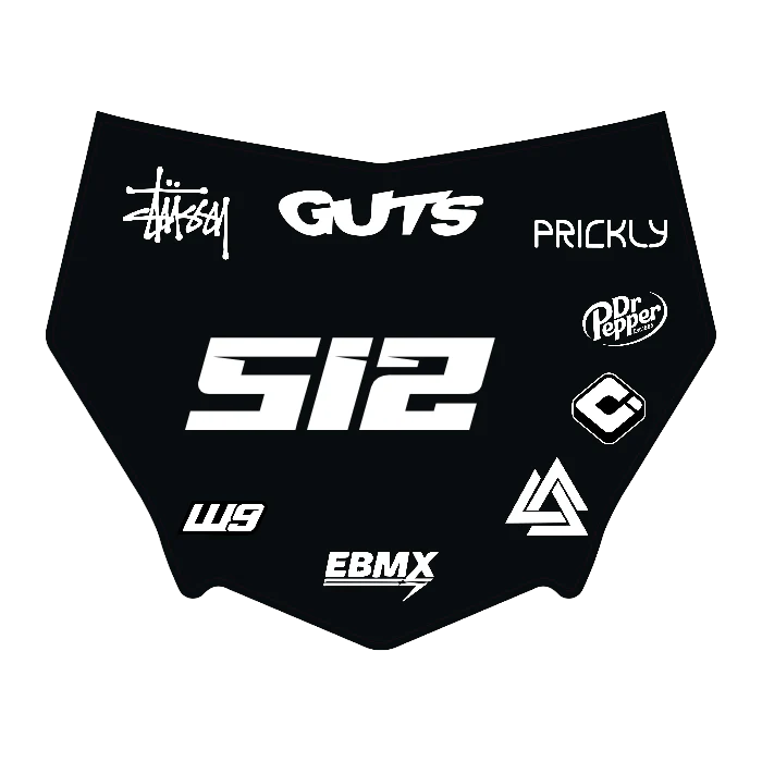 CUSTOM MOTOCUTZ FRONT PLATE DECAL