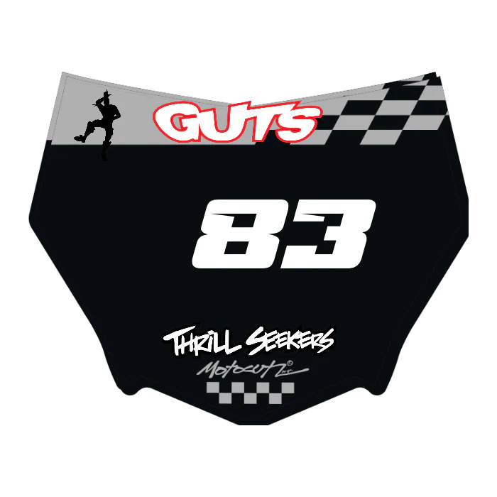 CUSTOM MOTOCUTZ FRONT PLATE DECAL
