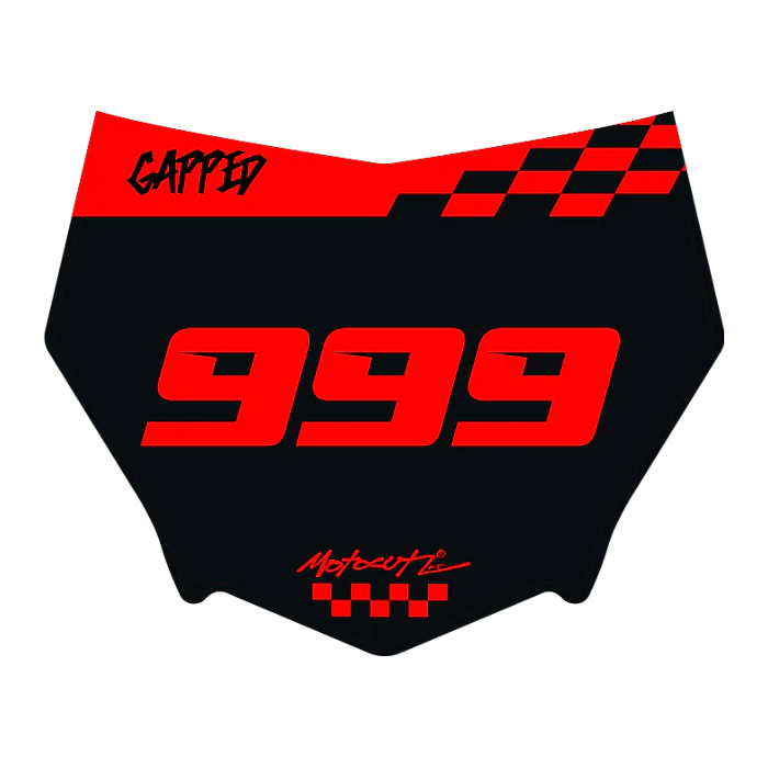 CUSTOM MOTOCUTZ FRONT PLATE DECAL