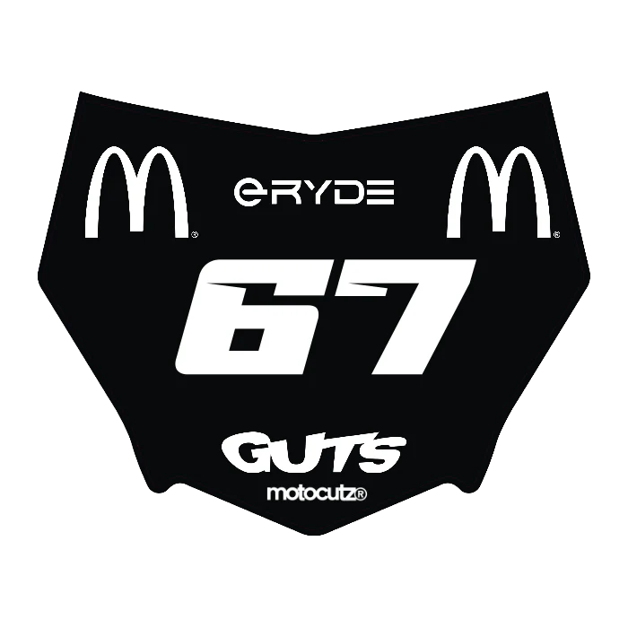 CUSTOM MOTOCUTZ FRONT PLATE DECAL