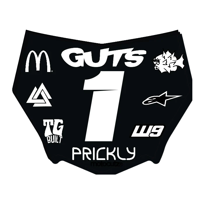 CUSTOM MOTOCUTZ FRONT PLATE DECAL