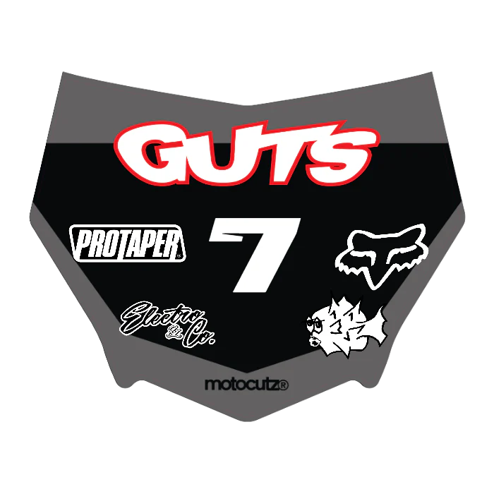 CUSTOM MOTOCUTZ FRONT PLATE DECAL