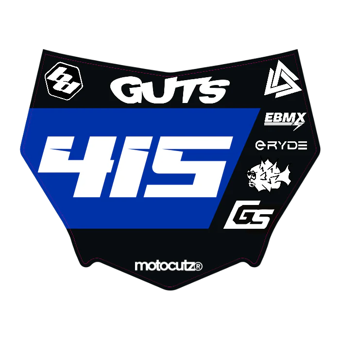 CUSTOM MOTOCUTZ FRONT PLATE DECAL