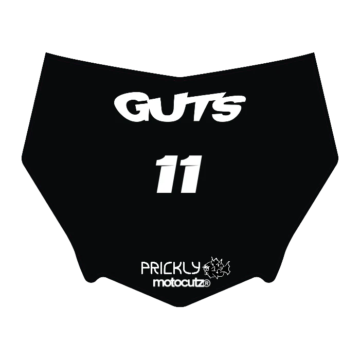 CUSTOM MOTOCUTZ FRONT PLATE DECAL