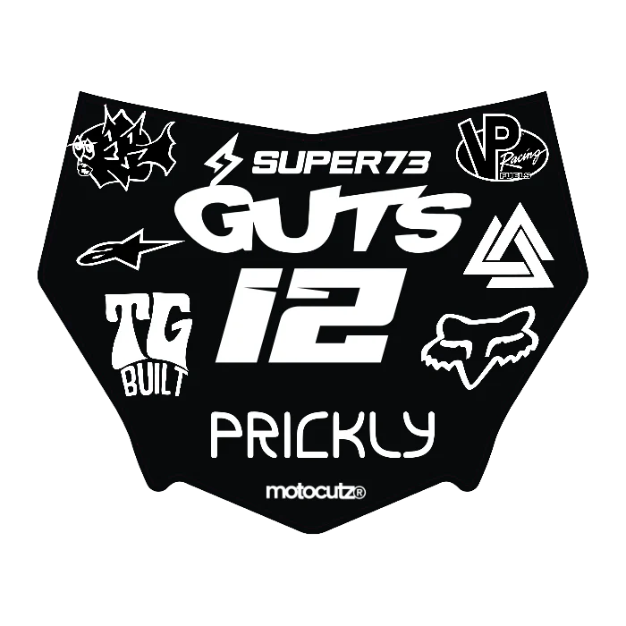 CUSTOM MOTOCUTZ FRONT PLATE DECAL