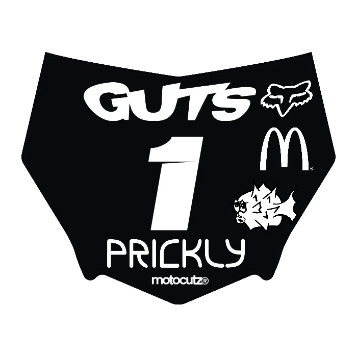 CUSTOM MOTOCUTZ FRONT PLATE DECAL
