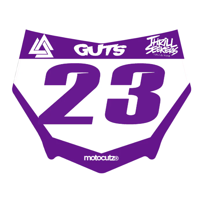 CUSTOM MOTOCUTZ FRONT PLATE DECAL