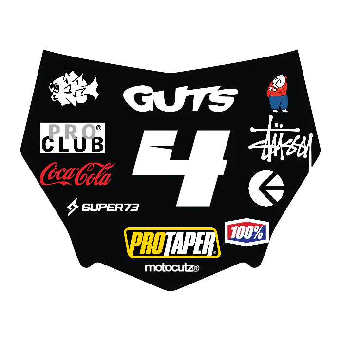 CUSTOM MOTOCUTZ FRONT PLATE DECAL