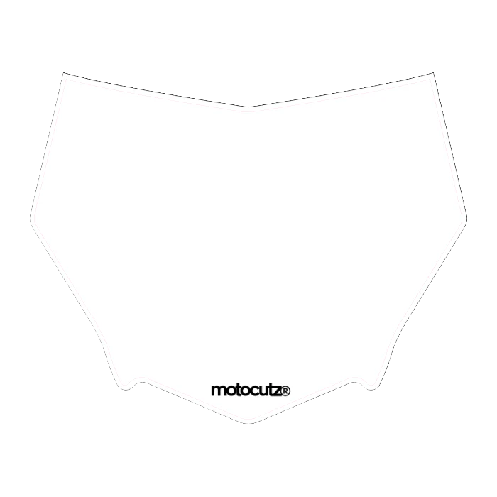 CUSTOM MOTOCUTZ FRONT PLATE DECAL