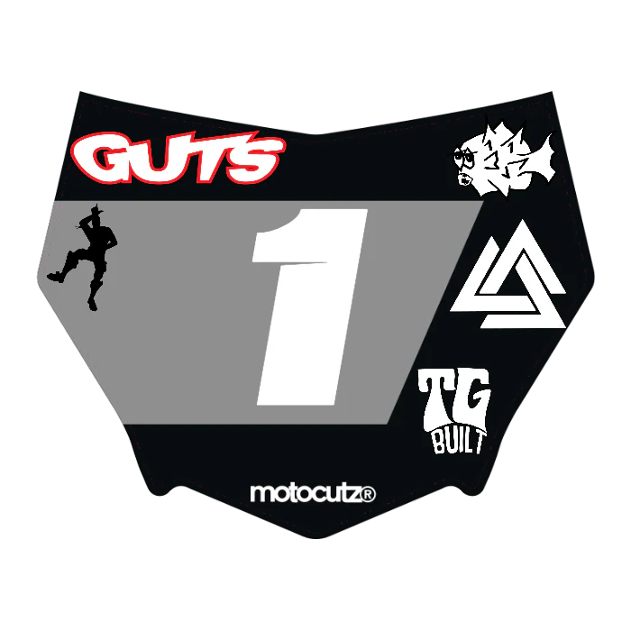 CUSTOM MOTOCUTZ FRONT PLATE DECAL