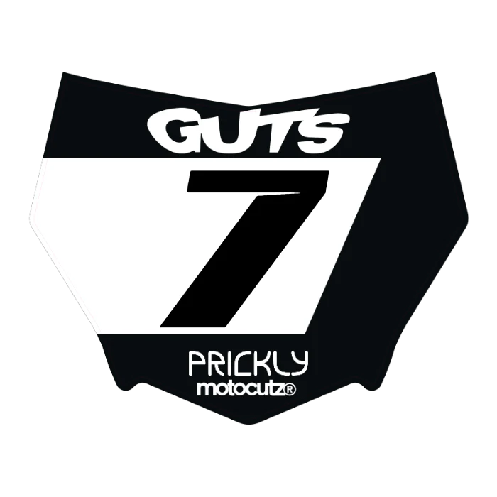 CUSTOM MOTOCUTZ FRONT PLATE DECAL