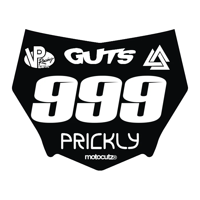 CUSTOM MOTOCUTZ FRONT PLATE DECAL