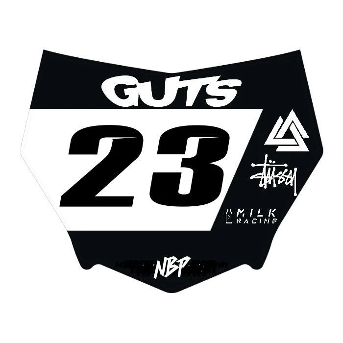 CUSTOM MOTOCUTZ FRONT PLATE DECAL