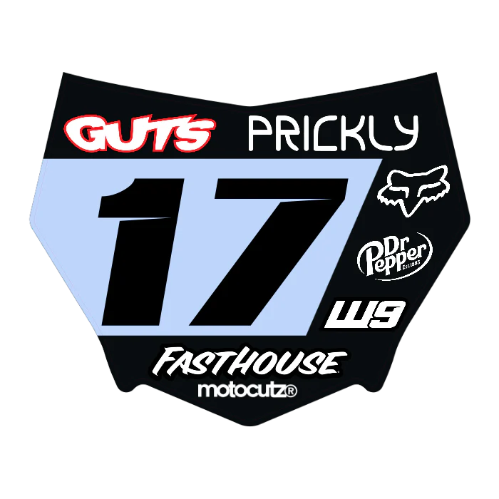 CUSTOM MOTOCUTZ FRONT PLATE DECAL