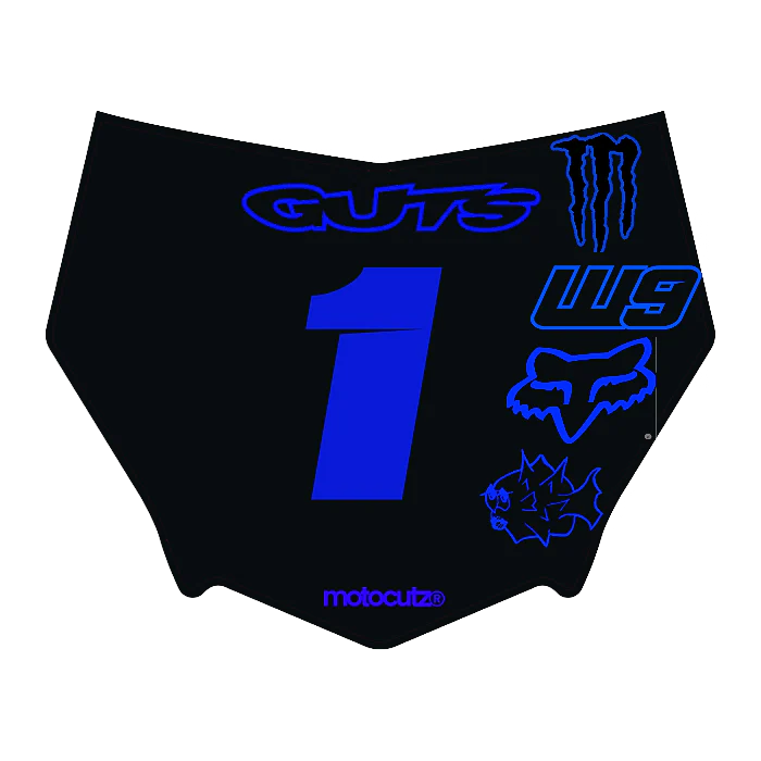 CUSTOM MOTOCUTZ FRONT PLATE DECAL