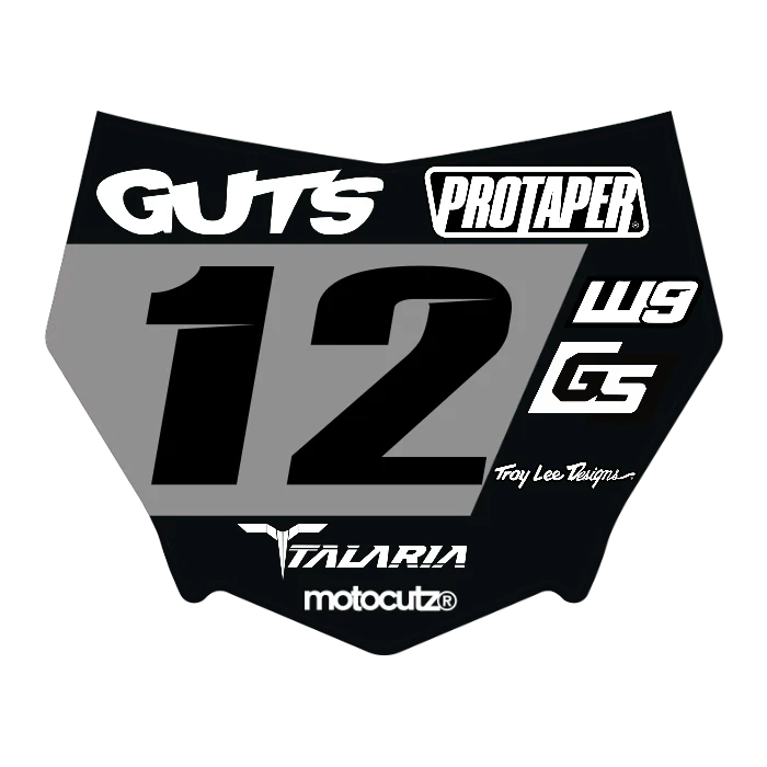 CUSTOM MOTOCUTZ FRONT PLATE DECAL