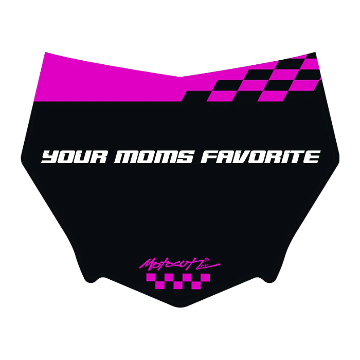 CUSTOM MOTOCUTZ FRONT PLATE DECAL