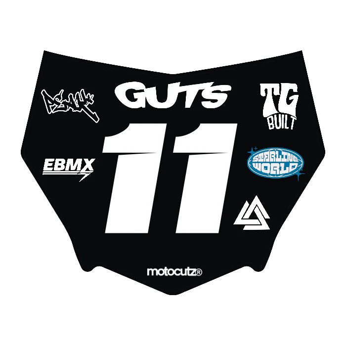 CUSTOM MOTOCUTZ FRONT PLATE DECAL