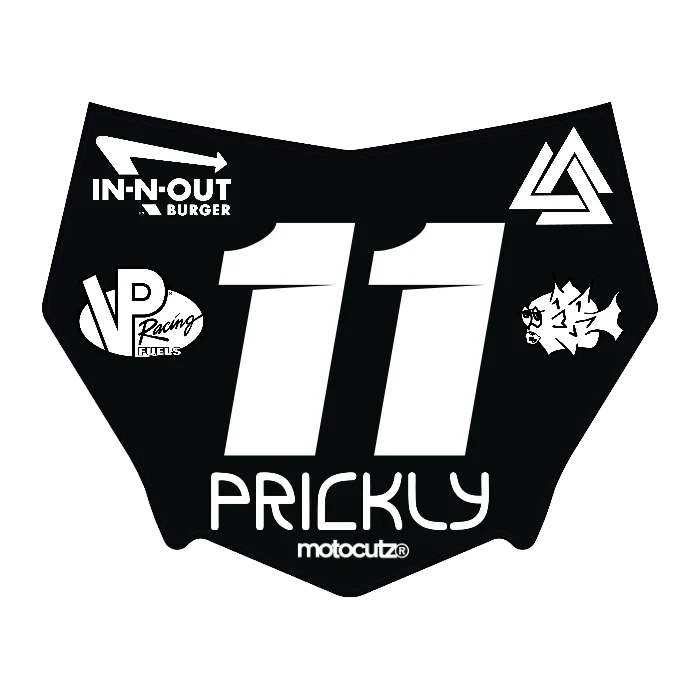 CUSTOM MOTOCUTZ FRONT PLATE DECAL