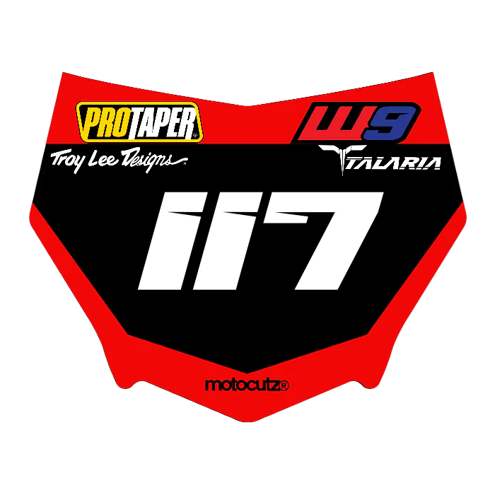 CUSTOM MOTOCUTZ FRONT PLATE DECAL