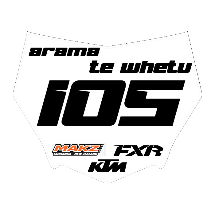 CUSTOM MOTOCUTZ FRONT PLATE DECAL