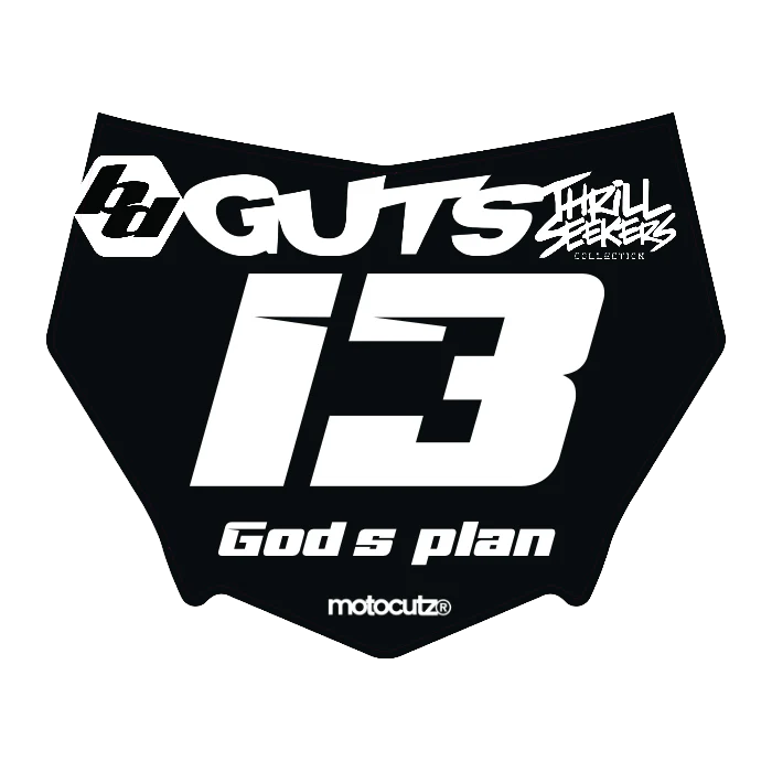 CUSTOM MOTOCUTZ FRONT PLATE DECAL