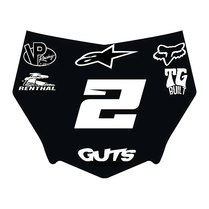 CUSTOM MOTOCUTZ FRONT PLATE DECAL