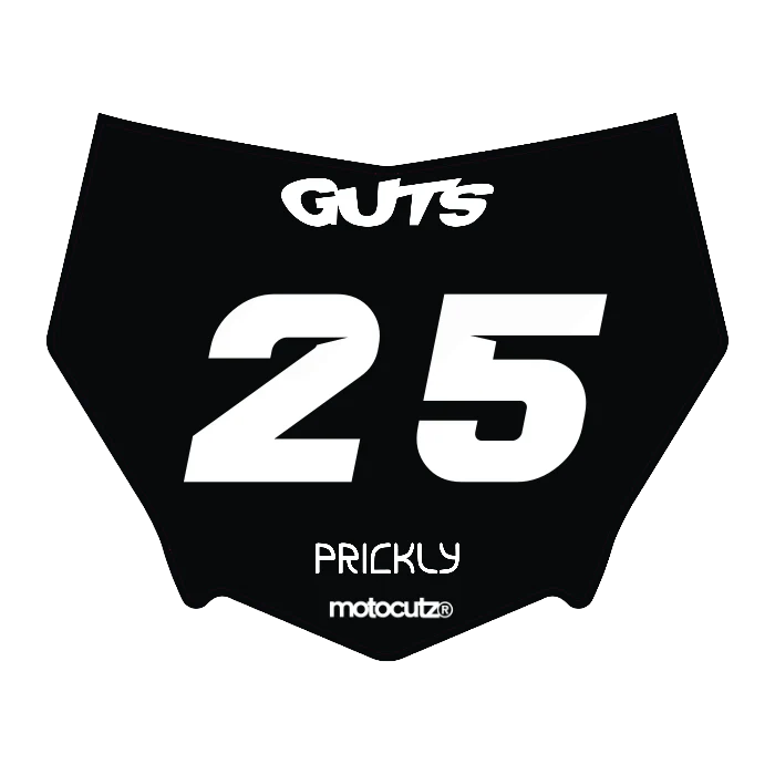 CUSTOM MOTOCUTZ FRONT PLATE DECAL