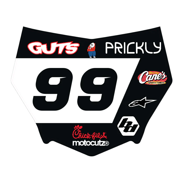CUSTOM MOTOCUTZ FRONT PLATE DECAL