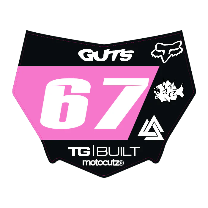 CUSTOM MOTOCUTZ FRONT PLATE DECAL