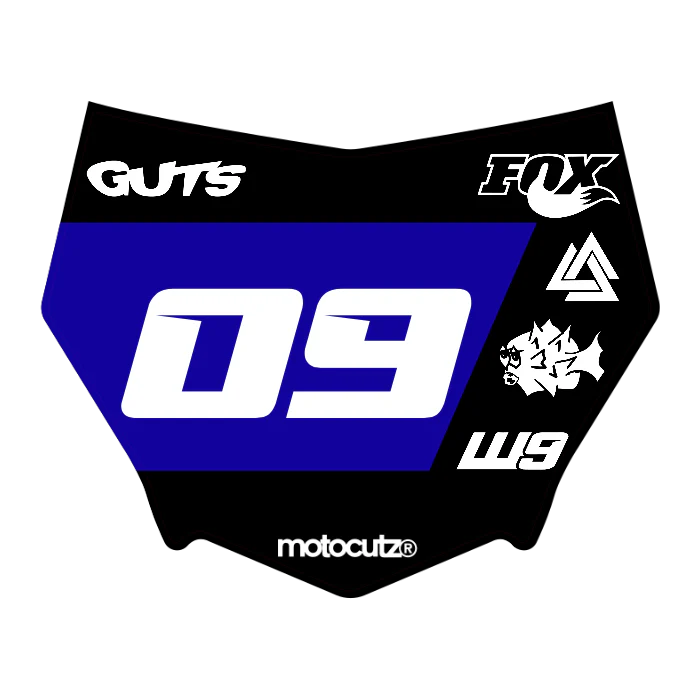 CUSTOM MOTOCUTZ FRONT PLATE DECAL