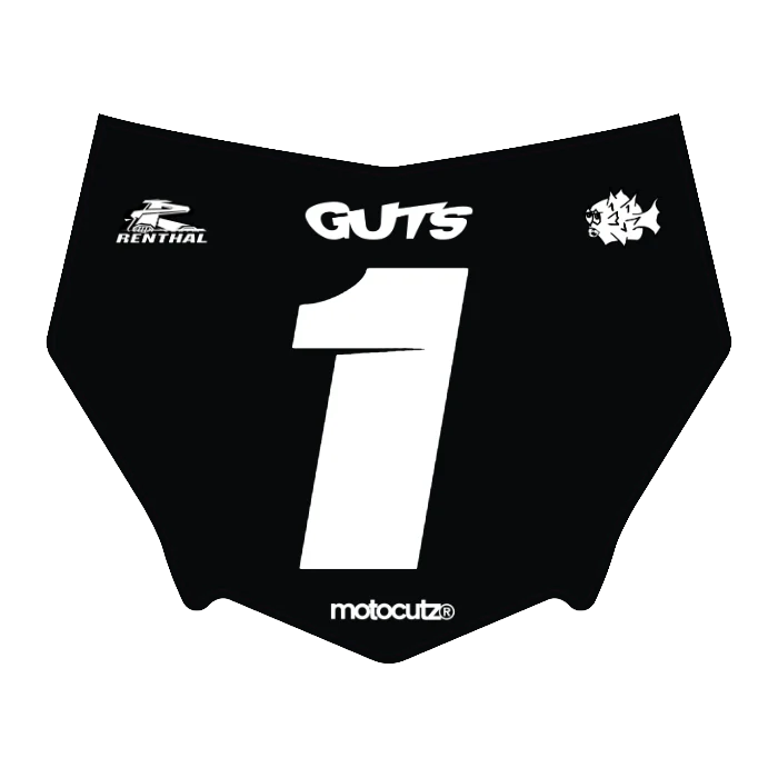 CUSTOM MOTOCUTZ FRONT PLATE DECAL