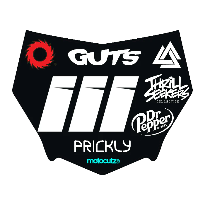 CUSTOM MOTOCUTZ FRONT PLATE DECAL