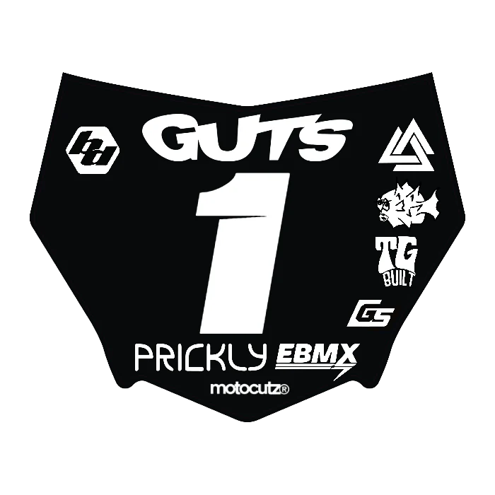 CUSTOM MOTOCUTZ FRONT PLATE DECAL