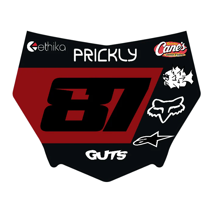 CUSTOM MOTOCUTZ FRONT PLATE DECAL