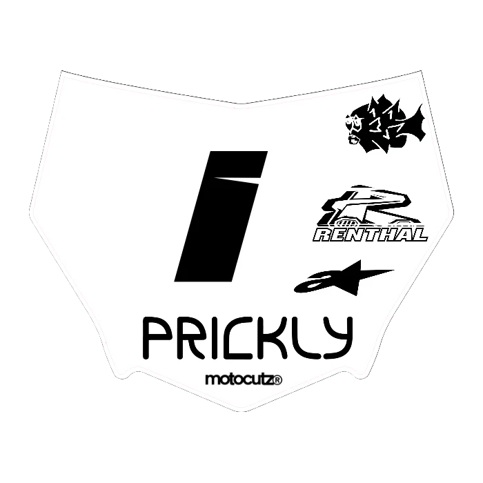 CUSTOM MOTOCUTZ FRONT PLATE DECAL