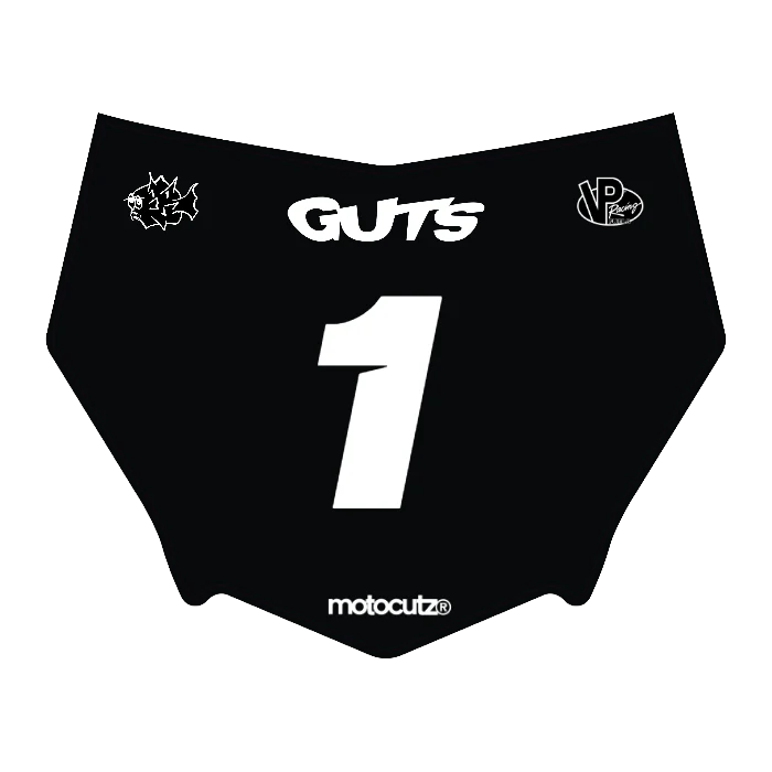 CUSTOM MOTOCUTZ FRONT PLATE DECAL