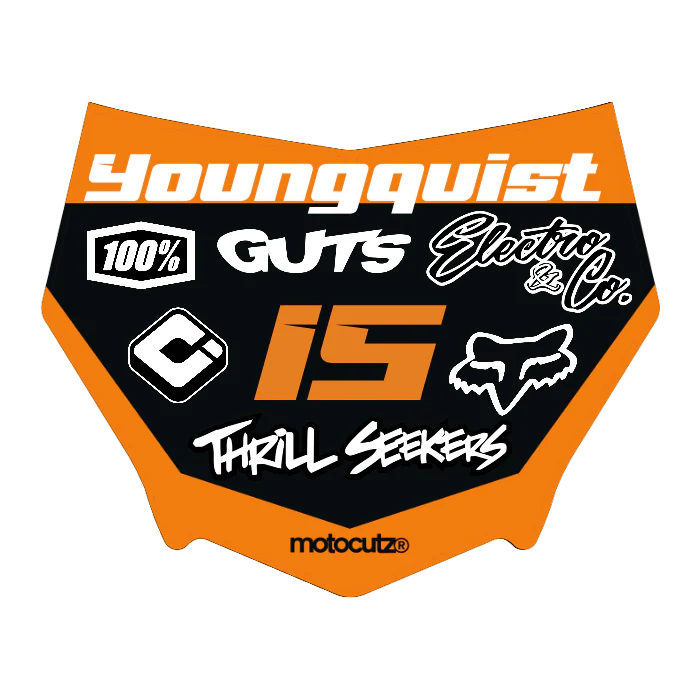 CUSTOM MOTOCUTZ FRONT PLATE DECAL