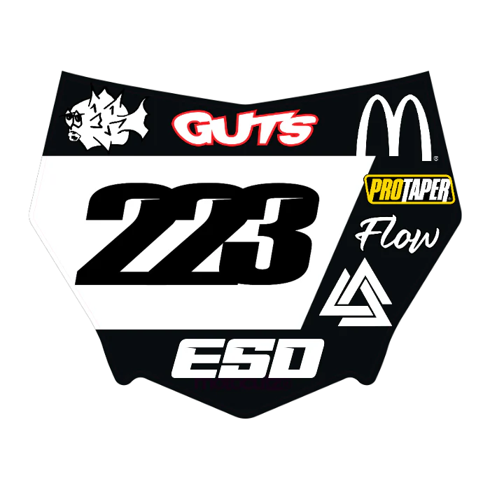 CUSTOM MOTOCUTZ FRONT PLATE DECAL