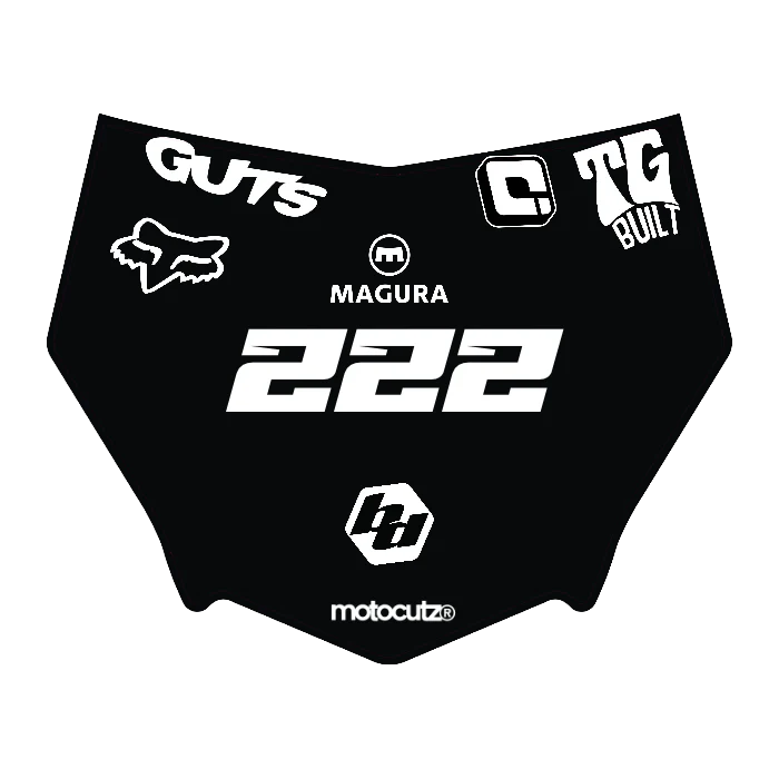 CUSTOM MOTOCUTZ FRONT PLATE DECAL