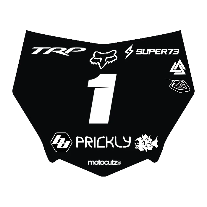 CUSTOM MOTOCUTZ FRONT PLATE DECAL