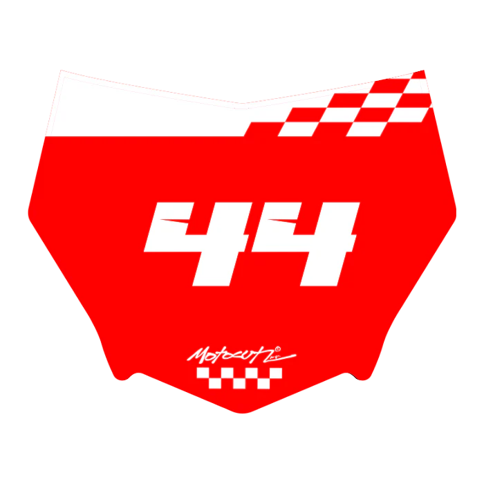 CUSTOM MOTOCUTZ FRONT PLATE DECAL