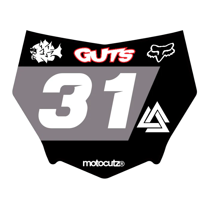 CUSTOM MOTOCUTZ FRONT PLATE DECAL