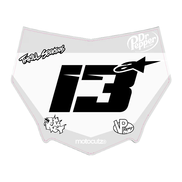 CUSTOM MOTOCUTZ FRONT PLATE DECAL
