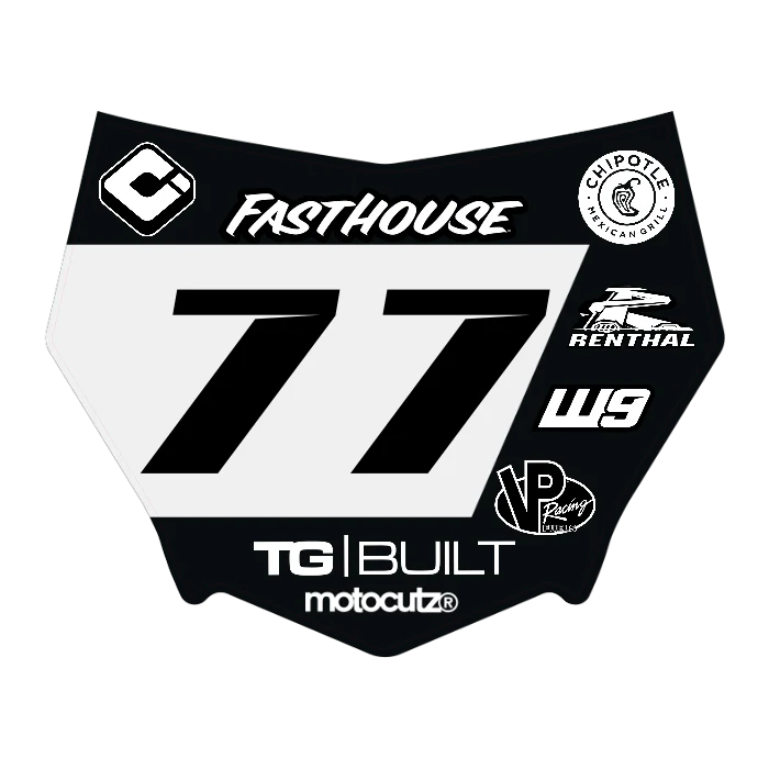 CUSTOM MOTOCUTZ FRONT PLATE DECAL