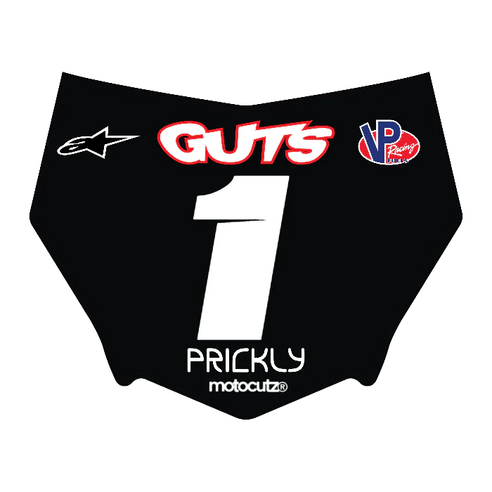CUSTOM MOTOCUTZ FRONT PLATE DECAL