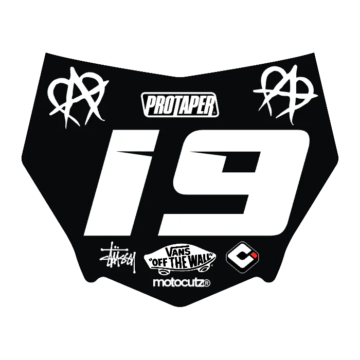 CUSTOM MOTOCUTZ FRONT PLATE DECAL